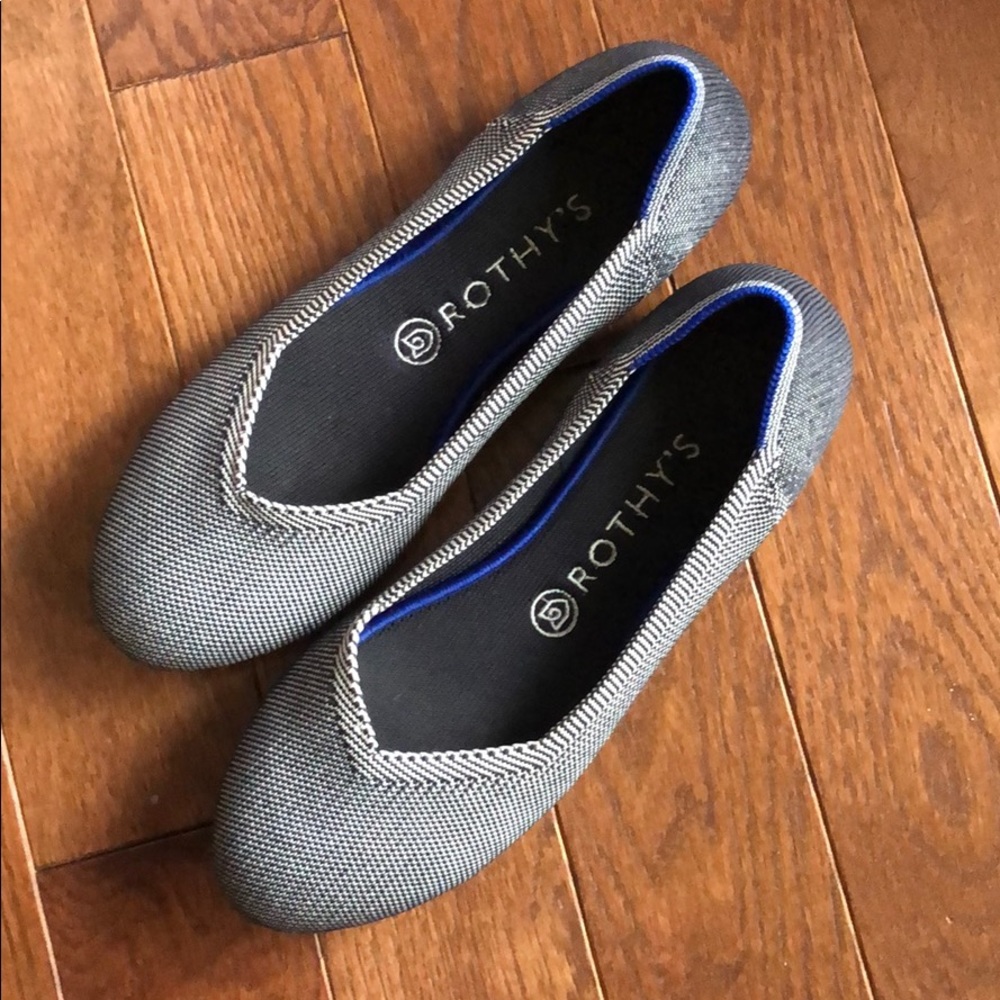 Rothy’s size 9 gray Birdseye round toe flats
